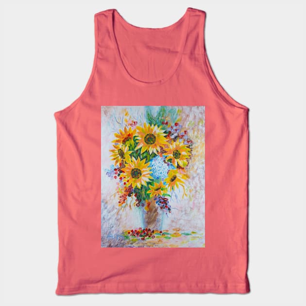 Sunflowers Tank Top by Anton Liachovic